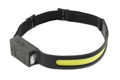 COB USB LED čelovka, 5 funkcí
