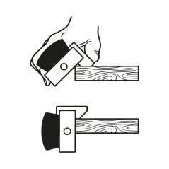 Japonské drevené vodítko pre hoblík YOITARIKI - 45 ° a 90 °